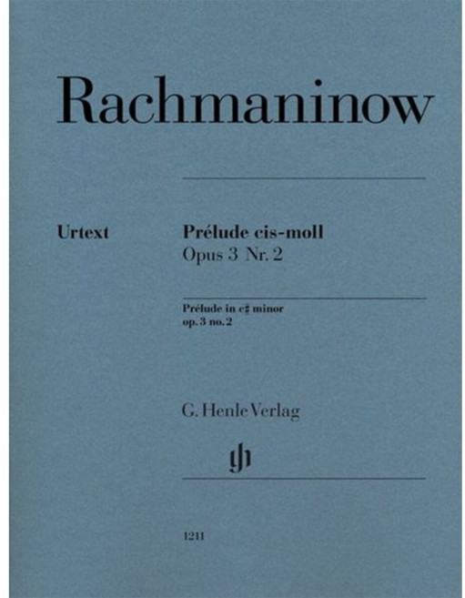 라흐마니노프 프렐류드 in c sharp minor Op 3 No 2 (HN 1211), Rachmaninow, Sergej 외 저, G. Henle Verlag