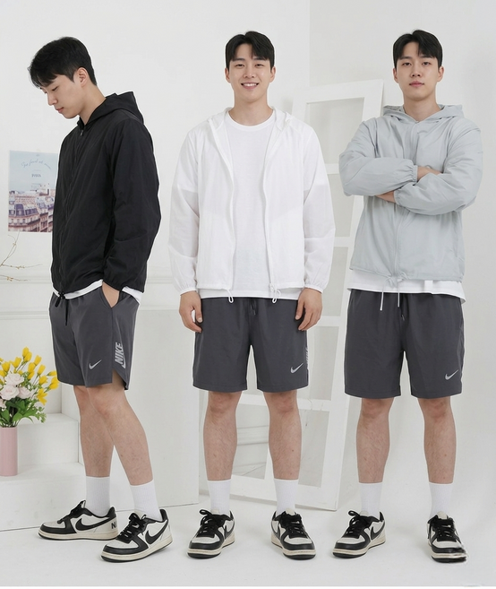 ARVOA 남성용 데일리 바람막이 재킷 봄 가을 등산 러닝 캠핑용 초경량 점퍼