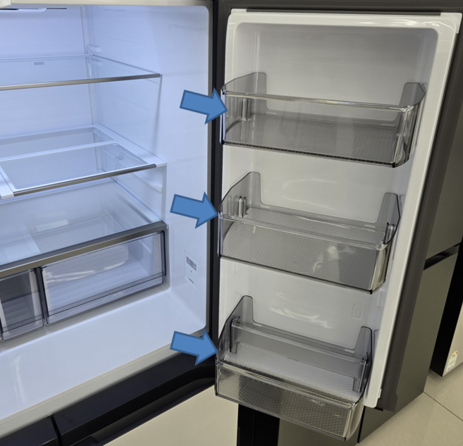 삼성 비스포크 4도어 냉장고 냉장실 병꽂이 가드 바구니 바스켓 케이스 RF85A RF85B RF85C RF85DB RF85R RF85T RF90DG RM70F9, 비스포크 4도어 칸막이 병꽂이, 1개