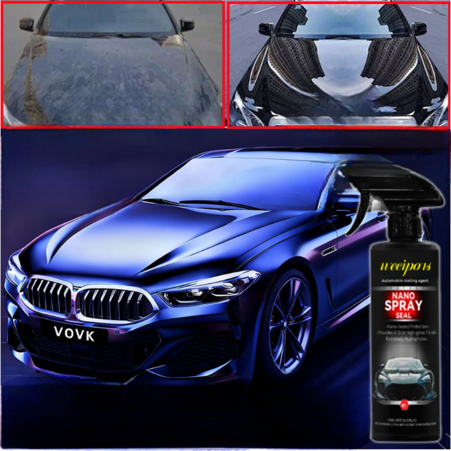 1+1/2+2 차량 광택코팅제 자동차 나노 코팅제 자동차 유리막코팅제 차량 습식코팅제 고체왁스 나노 스프레이 코팅제 자동차 물왁스광택코팅제 발수코팅제 증정 타월, 1개, 500ml
