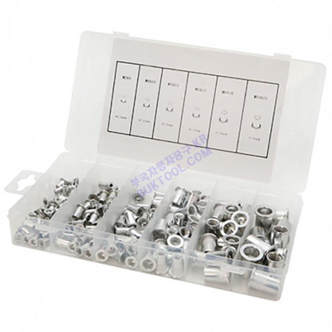 알루미늄 너트 리벳 세트 150PCS CT-2AN479, 1개