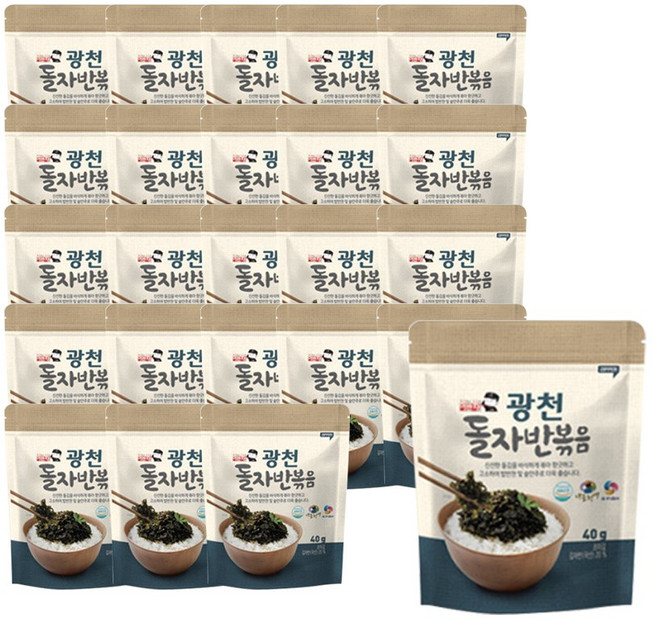 광천 이반장 돌자반, 40g, 24개