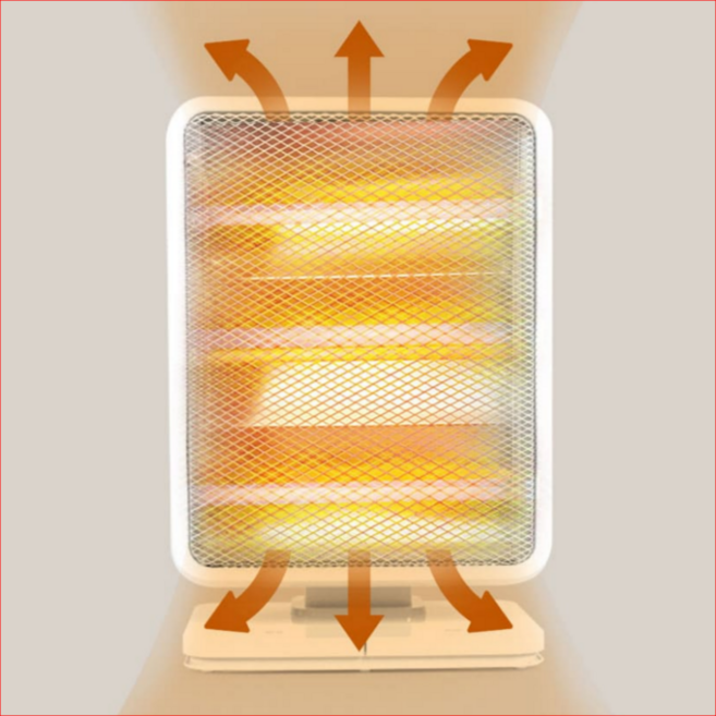 무소음 무취 안전한 전기히터 사무실난로 3단 석영관 발터치 난로
