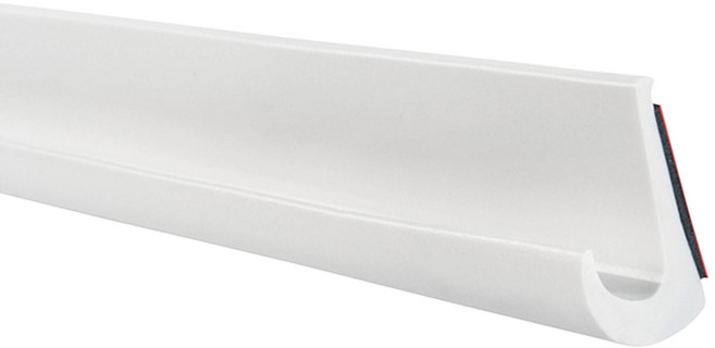 카라반 지붕 빗물 배수구 PVC 수로 쉽게 설치 캠핑 차량용 모터홈 지붕 배수 시스템 레인 가드, 하얀색, TPE, 1개