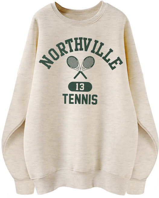 남녀공용 특양면 오버핏 맨투맨 라운드 레터링 그랙픽 프린트 루즈핏 단체 티 커플 티셔츠 빅사이즈 여성 여자 노스빌리