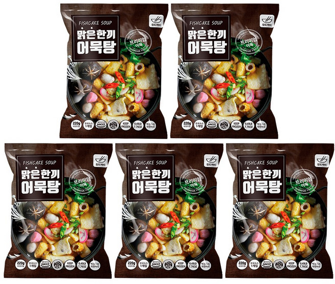 참도깨비 부산 맛집 박경도 한끼어묵탕, 220g, 5개