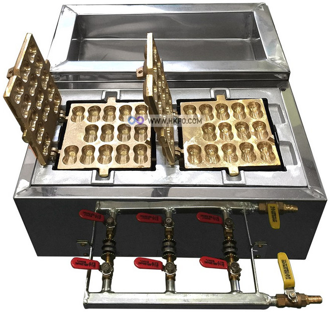 LPG용 2구 28P 신주 스텐 사각 버너 가스 가스식 신주 땅콩빵 기계 땅콩과자