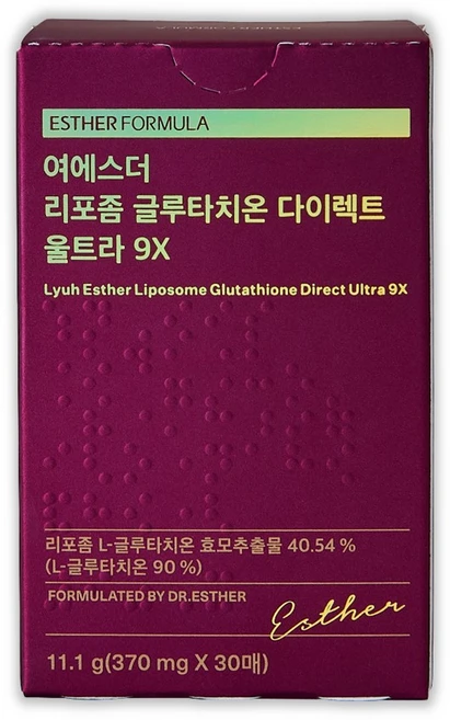 에스더포뮬러 여에스더 리포좀 글루타치온 다이렉트 울트라 9X, 1개, 30회분 - 쿠팡