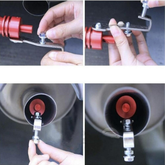 차량 마후라 터보 배기음 튜닝 배기구 머플러 파이프 호루라기 사운드 커스텀 소리, 1개