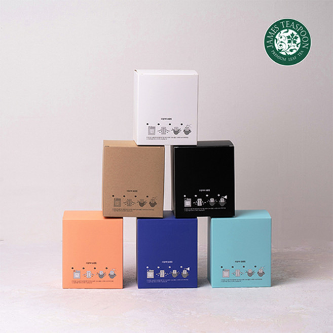 (본사직영)제임스티스푼 프리미엄 드립 데코백 커피상자 10개 (끈포함) + 드립백 커피 파우치 100개입 SET, 크라프트데코백10매+딥브라운파우치100개입, 1세트