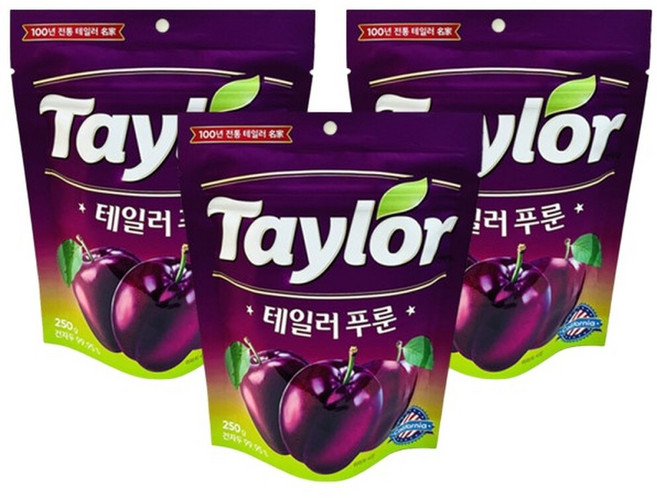 테일러 푸룬 건자두 250g x 3개 / 프룬 푸룬 말린자두