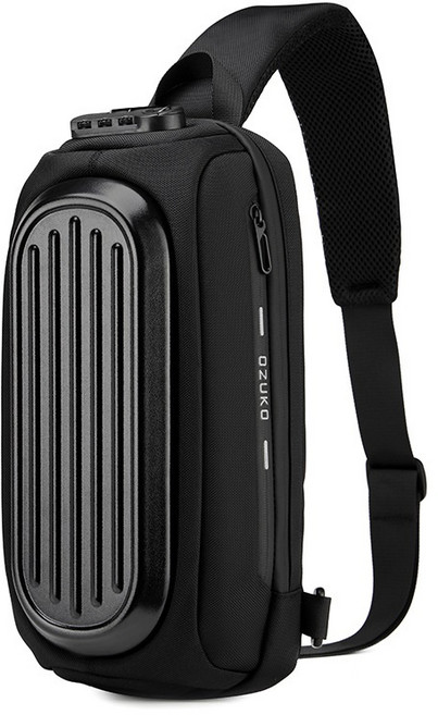 쥬베스 캐주얼 도난방지 하드케이스 슬링백 힙색