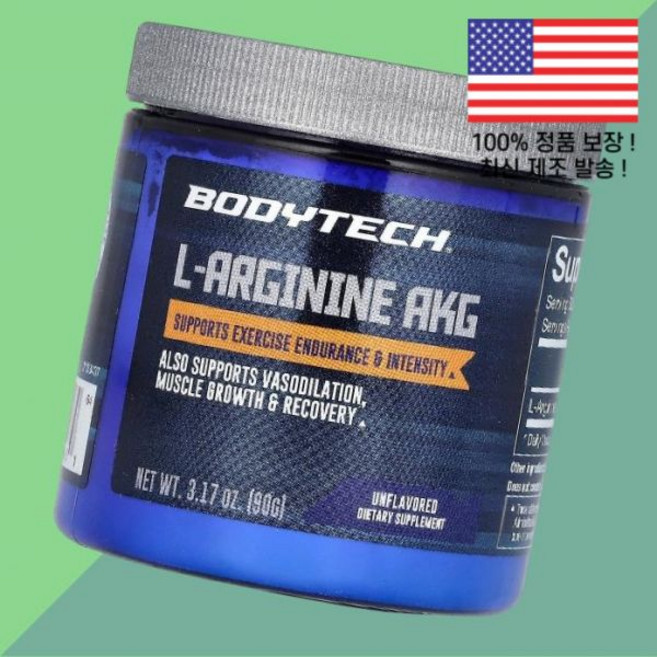 바디테크 아르기닌 아르지닌 L아르기닌 엘 L-아르기닌 아미노산 AKG 무향 3.17온스 90g BodyTech L Arginine Unflavored 3.17oz, 1개