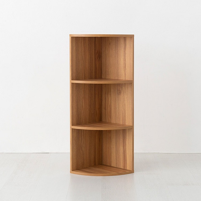 마켓비 숄리드 코너 선반 SHM8829, 캄포어베니어, 3단