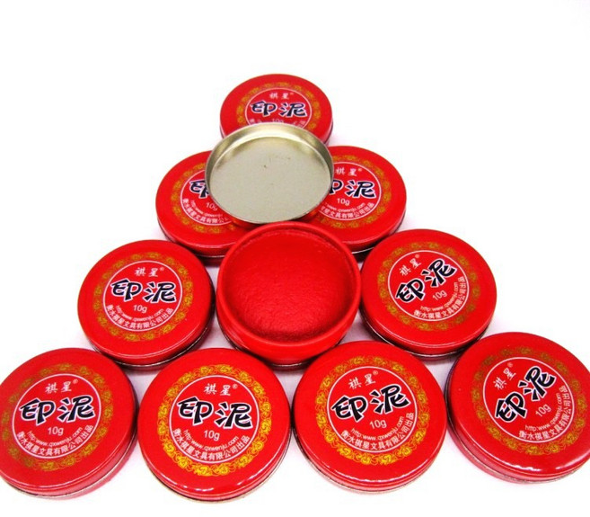 辦公用品 原子章 罐裝 水性墨水 10ml, 1個, 紅色