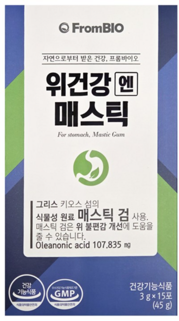 프롬바이오 위건강엔 매스틱, 45g, 1박스