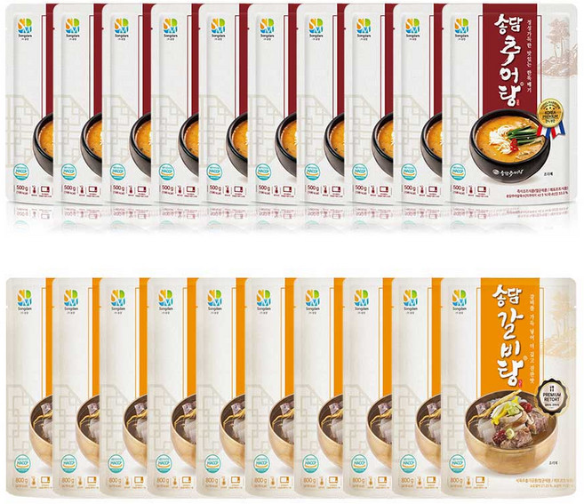 송담 넉넉한 사계절 추어탕 온가족 든든갈비탕 (10+10)