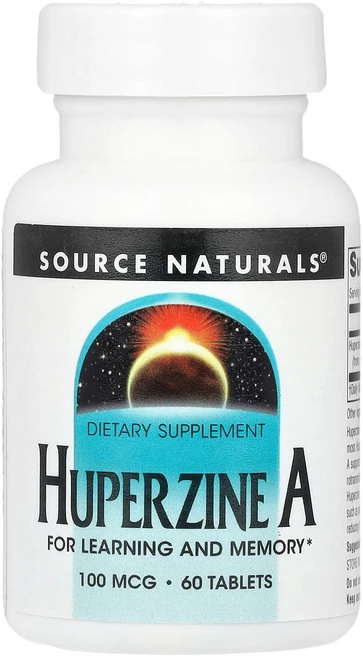 소스내츄럴스 Source Naturals Huperzine A 100 mcg 60 Tablets, 60 Count, 1개, 60정 - 쿠팡