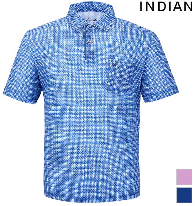 [INDIAN] 멀티 패턴 에리형 티셔츠_MITASXM3211