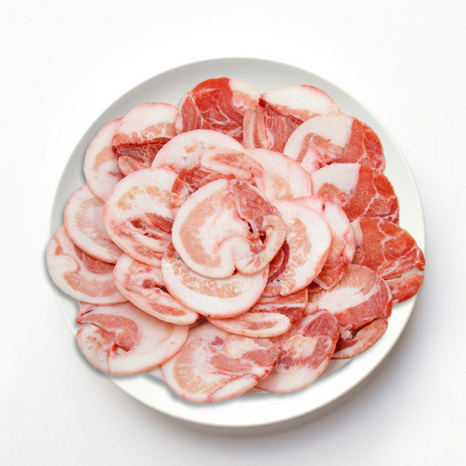 한돈 3mm 뽈항정살 돈차돌, 2개, 500g