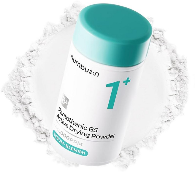 넘버즈인(numbuzin) 1번 거는 판토텐산 스킨 파우더 7g | 피지 트러블 케어 고농축 판토텐산 수딩 에센스 및 페이스 크림 병용, 1개