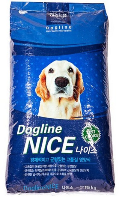대한사료 어덜트 곡물 도그라인 나이스 애견사료, 15kg, 1개