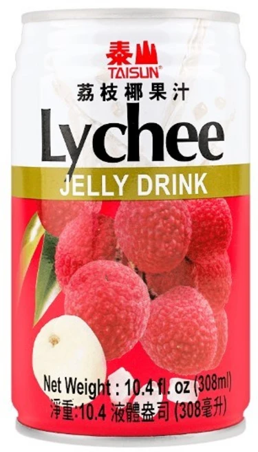 판다중국식품 태산 리치젤리음료 리치음료, 10개, 308ml - 쿠팡