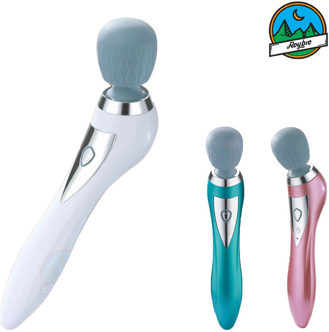 Roybro 미니 무선 진동 마사지기 휴대용 목 어깨 전신 안마기 온열 릴렉스 이완, 화이트