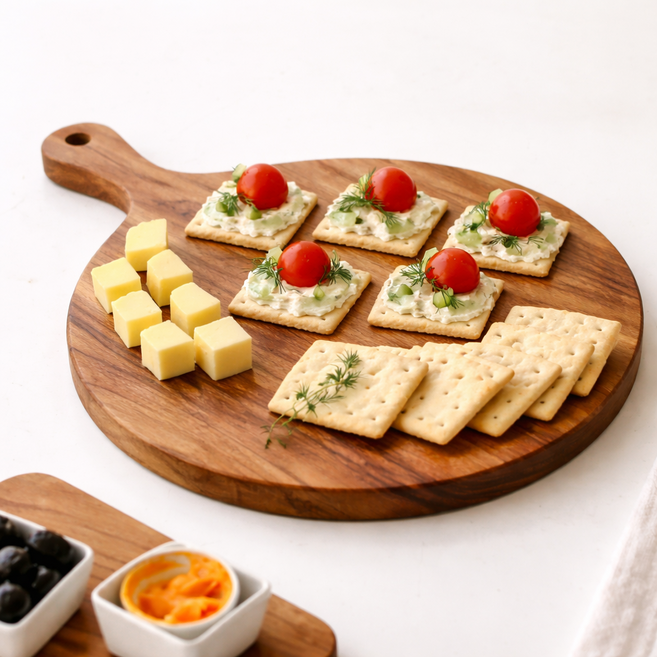 엠플리 마호가니 도마 플레이팅 원목, 우드(원형), 1개