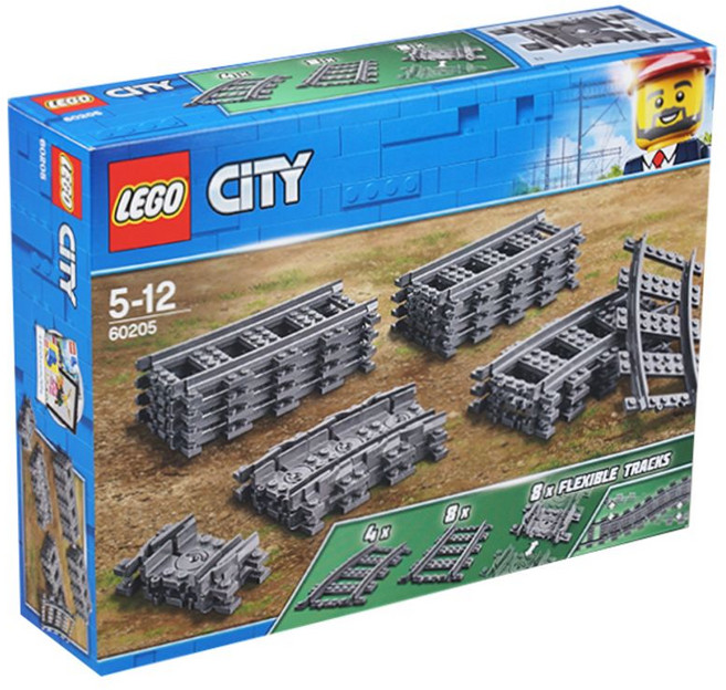 레고 Lego 시티 기차 레일 60205, One Color, 1개
