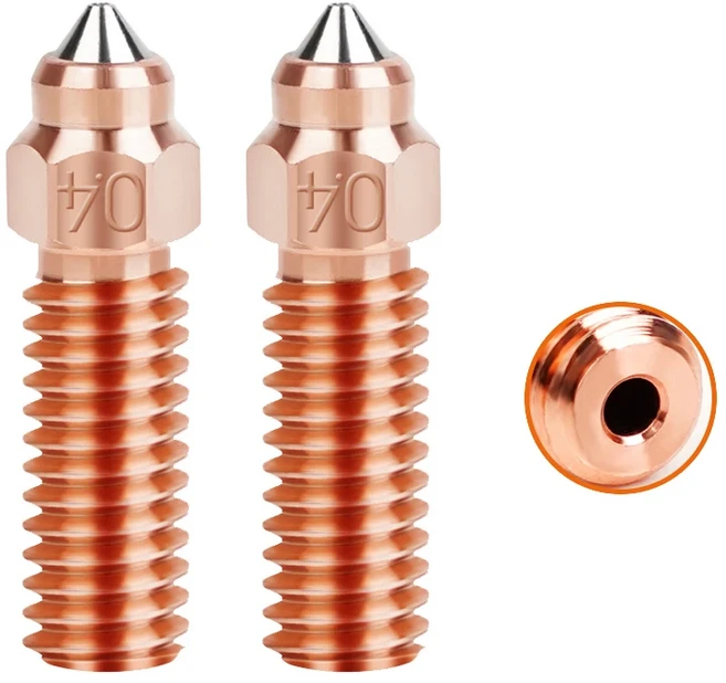 Creality K1 Max Ender 3 V3 KE CR-M4 Vyper Kobra Sovol SV06 plus/SV07 용 바이메탈 도금 구리 경질 강철, 12 2x Bimetal, 01 0.8mm