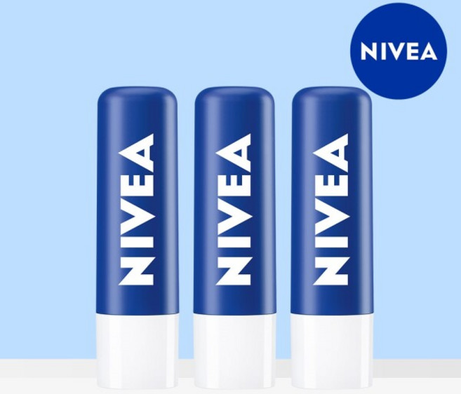 [니베아] 립케어 에센셜 케어 4.8g 3개