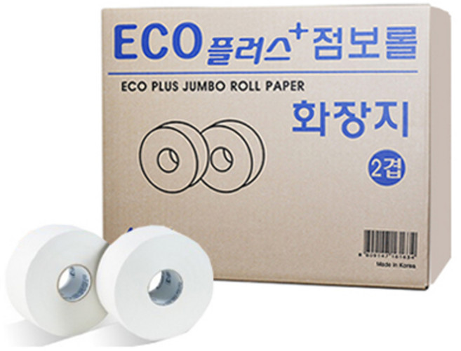 동방제지 에코플러스 점보롤 화장지 2겹 (170mX16롤), 1박스, 16롤