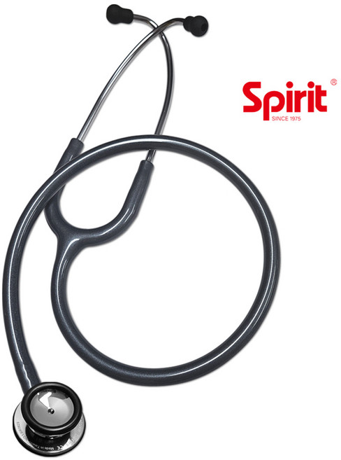 스피릿 의료용 청진기 CK-601PF 펄 다크 그레이 의사 간호사, 1개