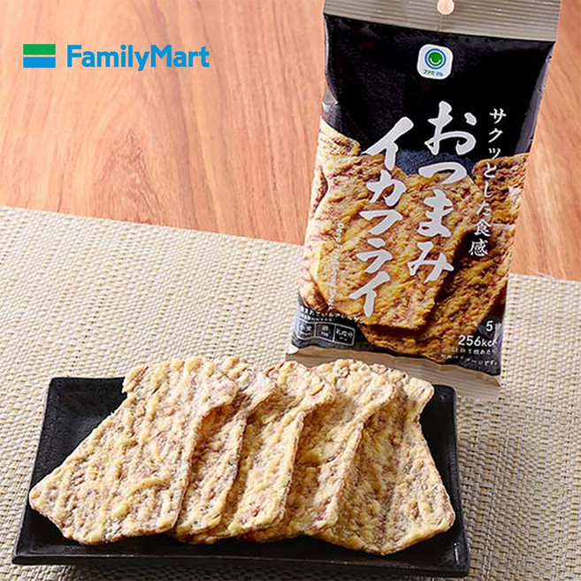 일본 훼미리마트 편의점 바삭한 식감의 플라이 오징어튀김 5장입, 1개, 1개