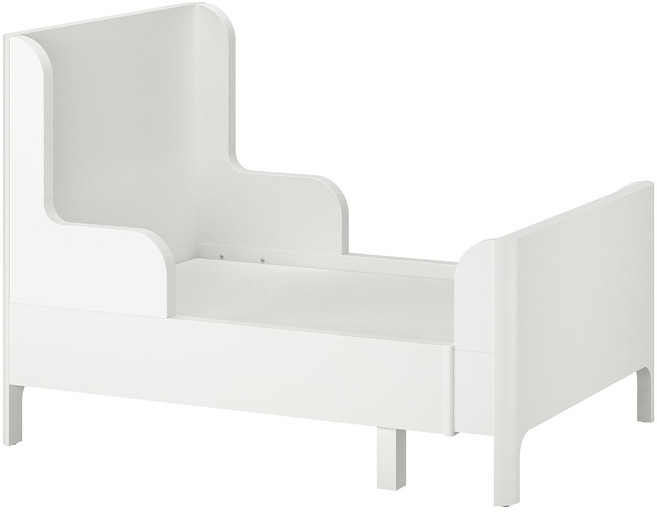 이케아BUSUNGE 부숭에 길이조절침대 화이트 80x200, One Color