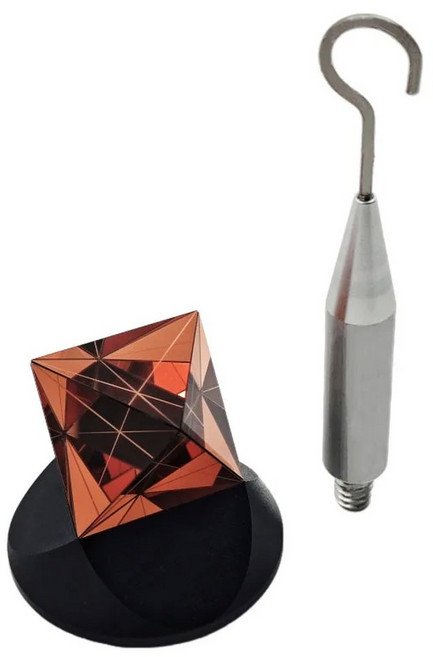 Leica 토탈 스테이션용 540 도 미니 프리즘 GRZ101S 타입 포함 1/4 암나사