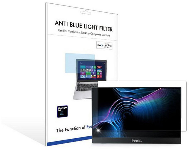 노트북 테블릿 블루라이트차단 보호필름 시력보호 스크래치방지 광택방지코팅, 1개