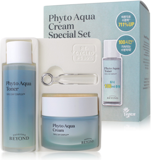 비욘드 피토 아쿠아 크림 50ml + 토너 100ml 2종 기획 세트, 1개