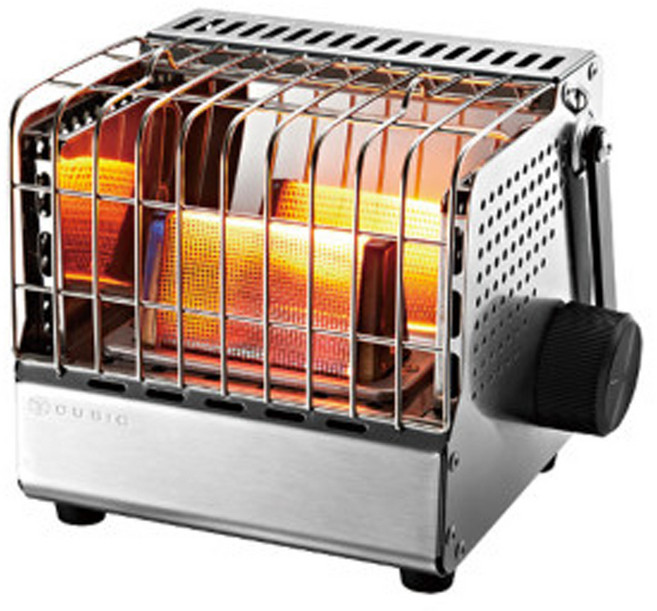 코베아 큐빅 가스히터 미니난로, 1개, 실버