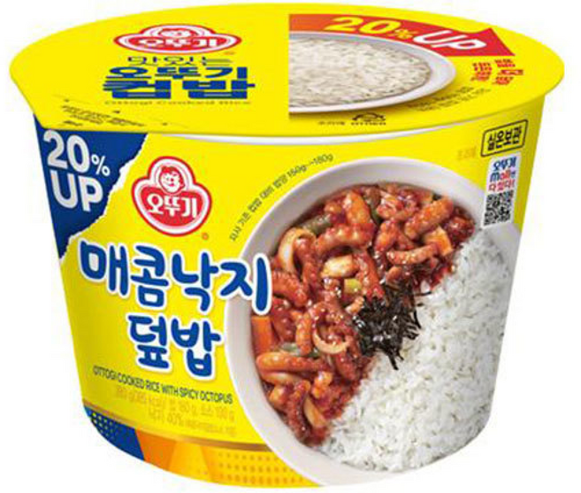 오뚜기 컵밥 매콤낙지덮밥, 280g, 1박스