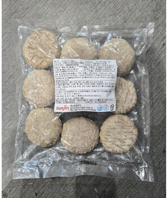 달콤한 고구마가 들어 있어 더욱 맛있는 선진 고구마함박스테이크 1kg(100g ), 1개, 1kg