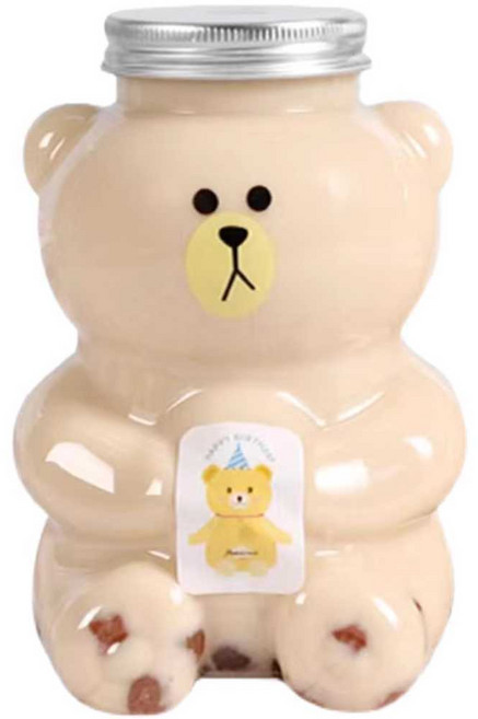 곰돌이 페트병 50개 투명 음료 포장 용기 보틀 카페 500ml 50개 50개, 1개