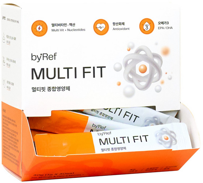 바이레프 멀티핏 종합 영양제 오메가3 항산화 면역 비타민 설채현, 1개, 종합영양제, 30회분
