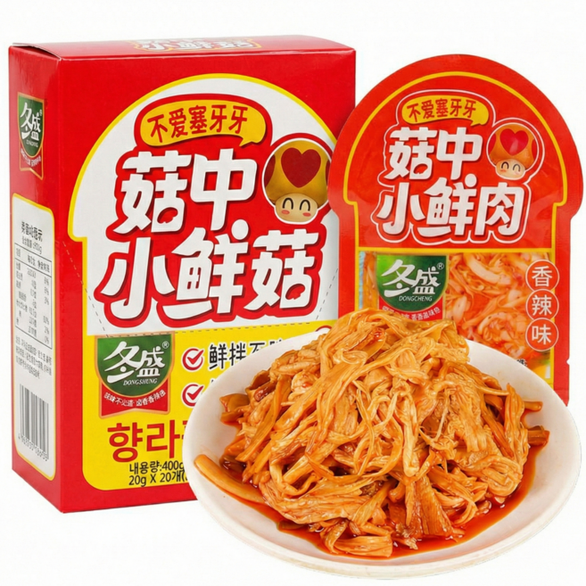 팽이버섯 향라맛 간식 개별포장, 20개, 20g