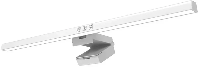 50cm 컴퓨터 모니터 라이트 바 스크린 걸이형 조명 무단계 USB 램프 학습 독서용 테이블, 02 White