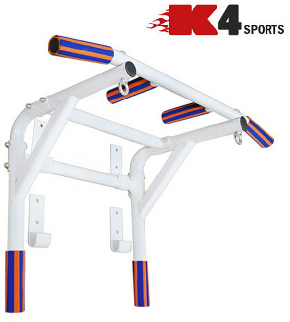 K4스포츠아몸디 철봉홈트 문틀철봉 벽걸이 부착형치닝디핑(K4-307), 화이트(K4-307)