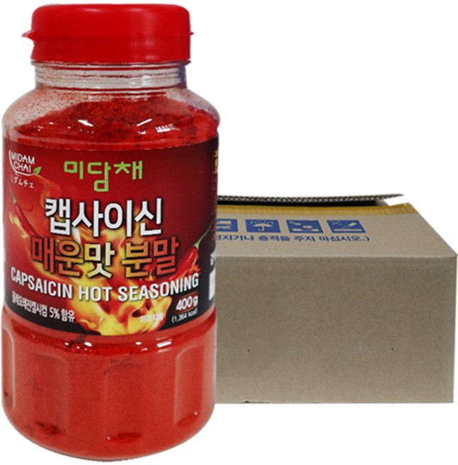 미담채 캡사이신 매운맛분말400g 12개 1박스, 400g