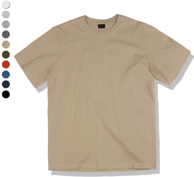 오마보이 남성용 순면 넉넉핏 라운드넥 반팔티