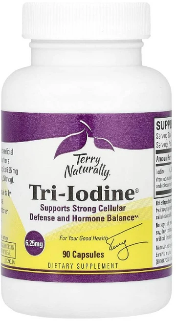 테리내추럴리 트리 아이오딘 Tri Iodine 6.25mg 캡슐 90정, 1개 - 쿠팡